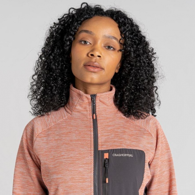 Craghoppers Trina Half Zip Fleecegensere Dame Korall | 1380NTZJF