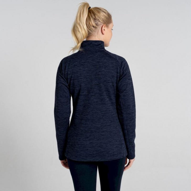 Craghoppers Trina Half Zip Fleecegensere Dame Marineblå | 1380CKNHX