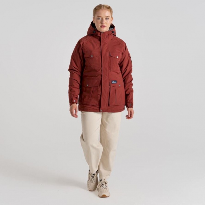 Craghoppers Waverley Thermic Hettejakke Dame Rød | 9048LJRZU