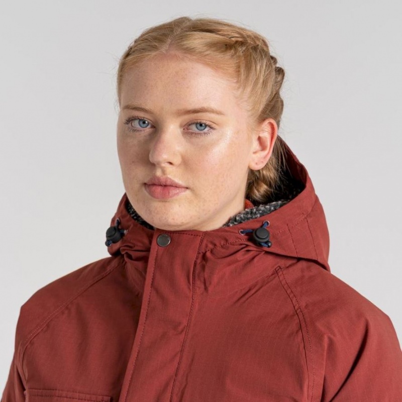 Craghoppers Waverley Thermic Hettejakke Dame Rød | 9048LJRZU